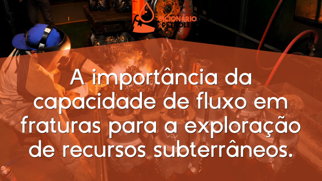 A importância da capacidade de fluxo em fraturas para a exploração de recursos subterrâneos.
