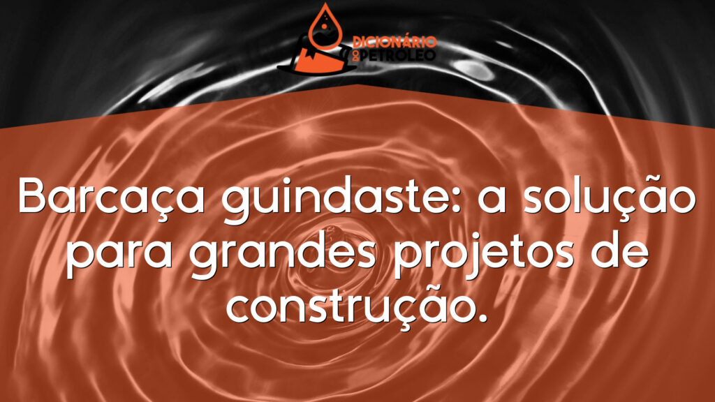 Barcaça guindaste: a solução para grandes projetos de construção.