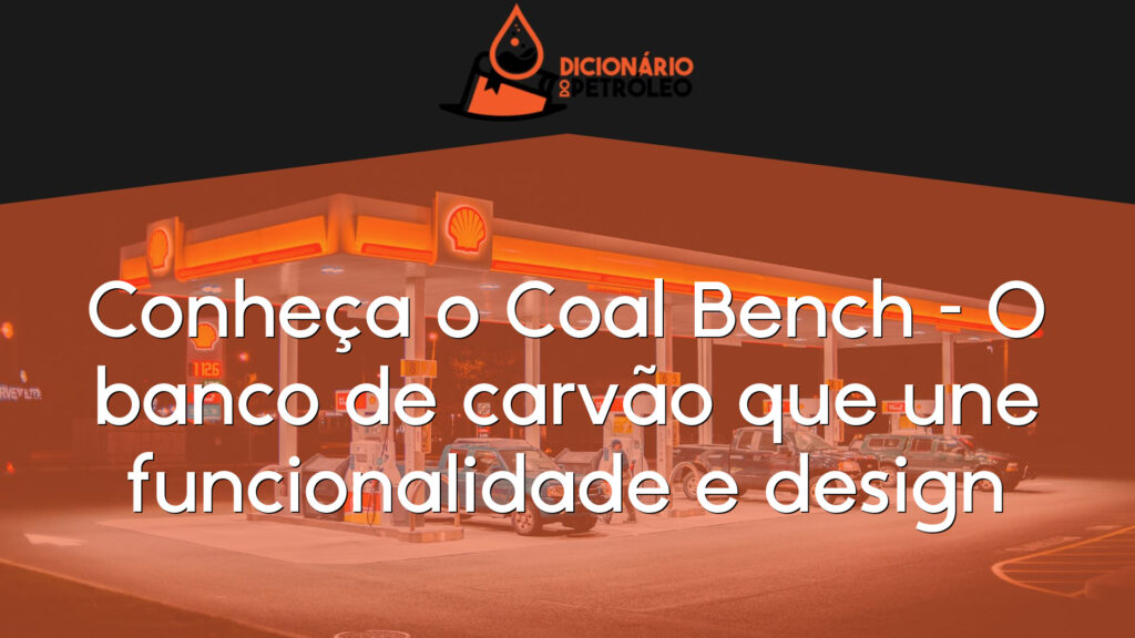 Conheça o Coal Bench – O banco de carvão que une funcionalidade e design