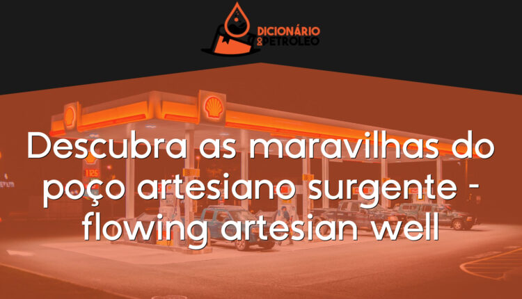Descubra as maravilhas do poço artesiano surgente – flowing artesian well