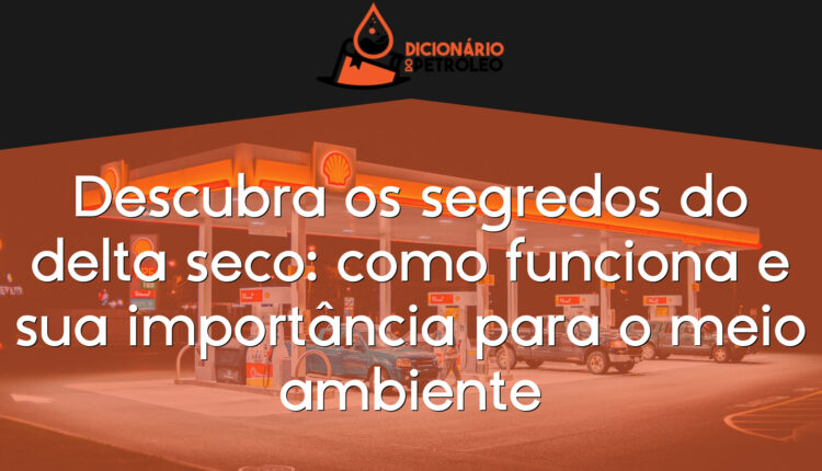 Descubra os segredos do delta seco: como funciona e sua importância para o meio ambiente