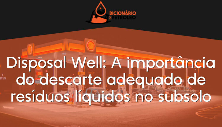 Disposal Well: A importância do descarte adequado de resíduos líquidos no subsolo